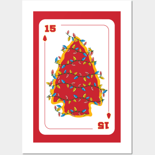 Chiefs Christmas, Playing Card Number 15 Posters and Art